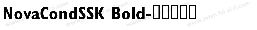NovaCondSSK Bold字体转换